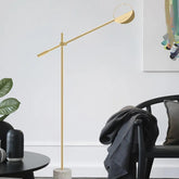 Floor Lamps for Bedroom with Terrazzo Base Design